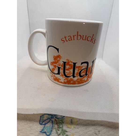 Starbucks 2005 Guanajuato City Collector Mug White & Orange Ceramic 14 Oz - Picture 8 of 8